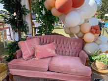 Load image into Gallery viewer, Event Decor Rental - Vintage velvet wing back chair
