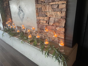 Event decor rentals -Large tulip candle holders