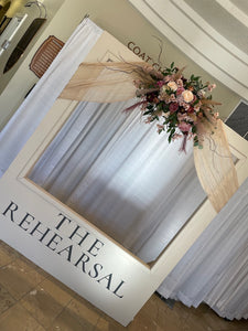 Event decor rentals - Silk flower archway arrangements
