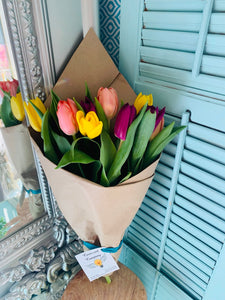 "Feel Good Flowers" -Fresh Tulip Bouquet